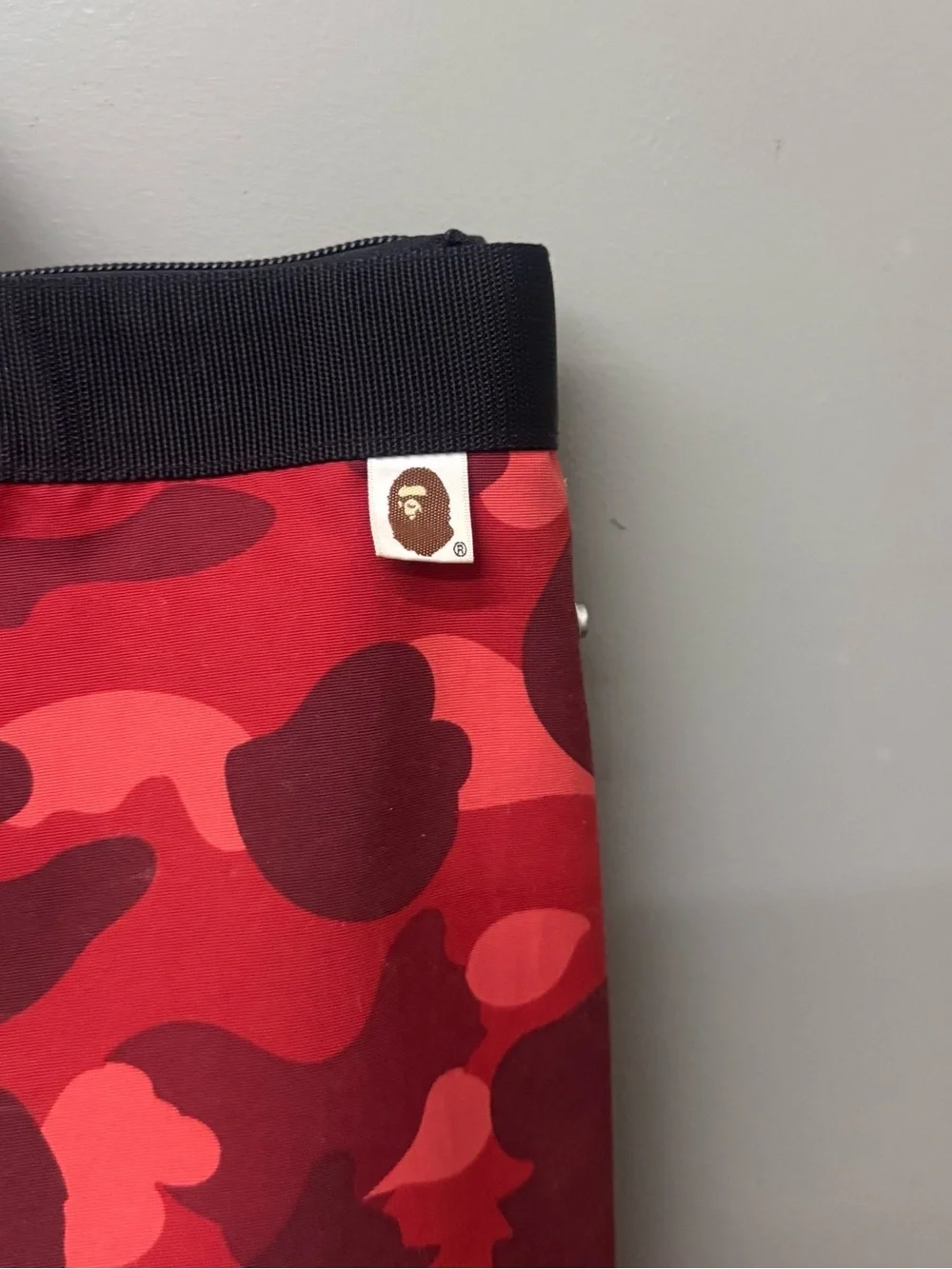 A Bathing Ape 2 way Red Camo Tote Day Backpack
